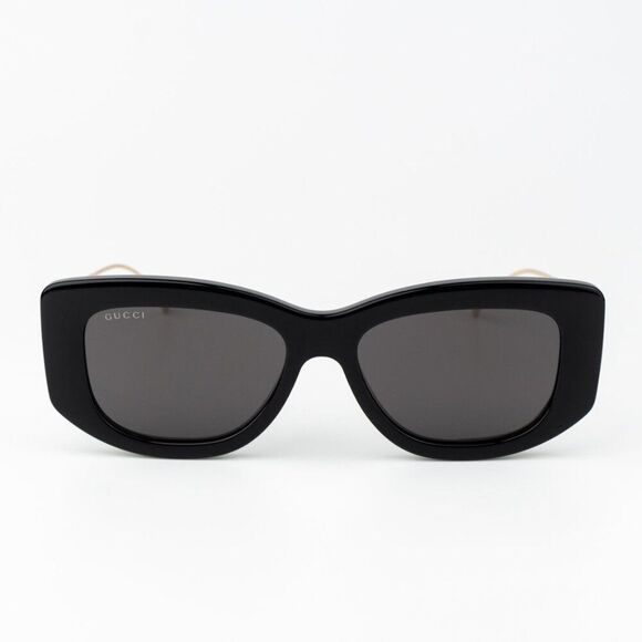 SALE! Gucci Women Sunglasses Black Gold Grey Butterfly GG1566S 001 BRAND NEW main image 6